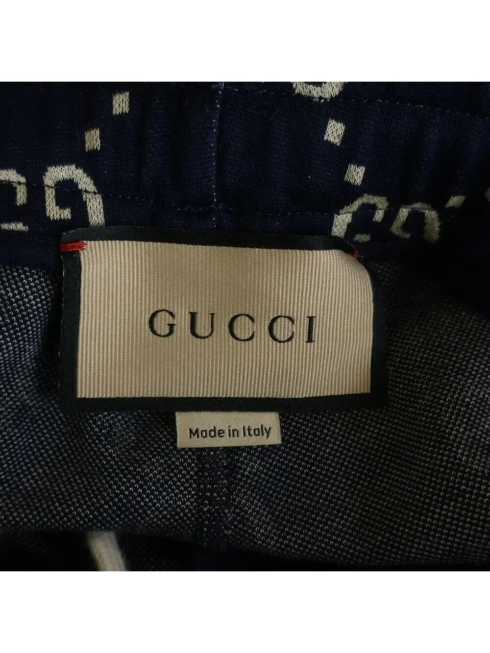 Gucci GG Jacquard Sweatshirt Pants All Over Pattern Navy